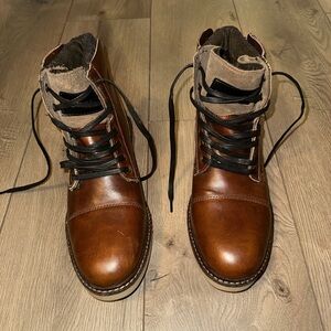 Brown Leather Men's Boots